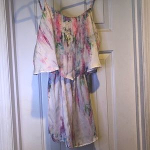 Flowy Watercolor Romper Medium